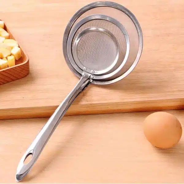 Multi-functional Filter Spoon Stainless Steel Fine Mesh Wire Oil Skimmer Strainer Fried Food Net Kitchen Gadgets Cool Tools - Image 2