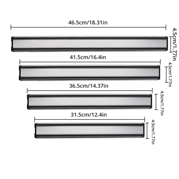 1pc Maximize Your Kitchen Space with This Magnetic Knife Strip Steel Knife Bar for Holder RackUtensils Tools - Image 6