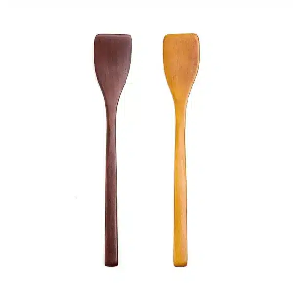 Handmade Spoon Solid Wood Spatula Japanese Brown Wooden Special for Non-stick Pan Cooking Tools Household Kitchen Supplies - Image 6