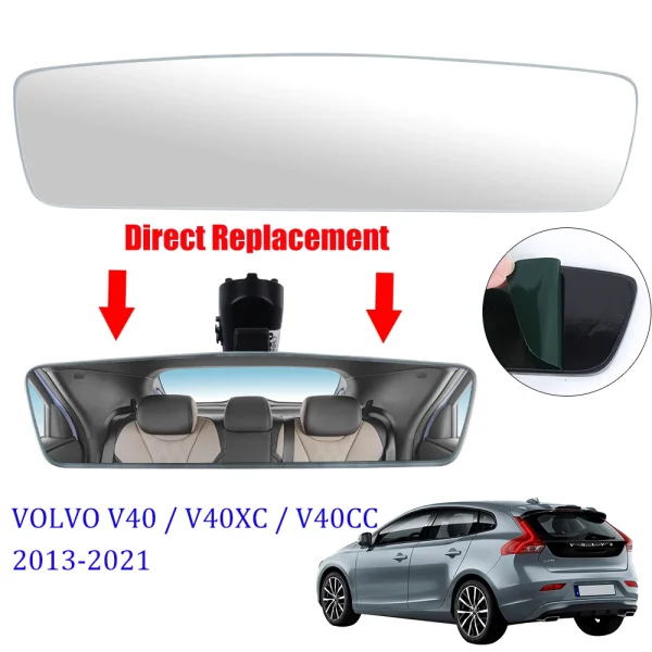 1Pcs Rearview Mirror 3mm Thickness For Volvo V40 / V40xc / V40cc 2013-2021 Car Interior Mirrors Replacement Parts - Image 6