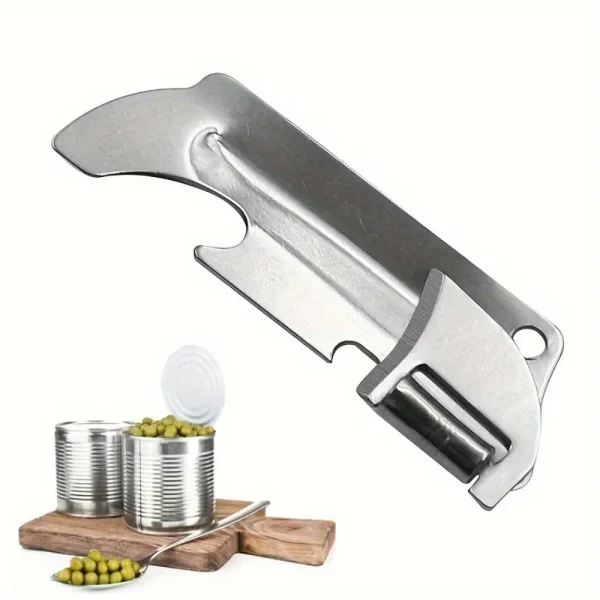 Kitchen Accessories Stainless Steel Can Opener 2-in-1 Folding Bottles Opener Durable Adjustable Opener Gadget Home - Image 4