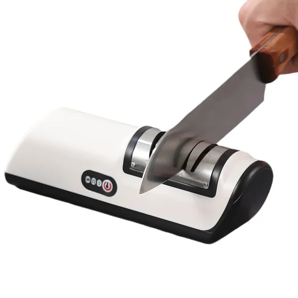 Electric Knife Sharpener Household Whetstone Kitchen Gadget Multifunctional Fully Automatic Rechargeable Small Knife Sharpener - Image 5