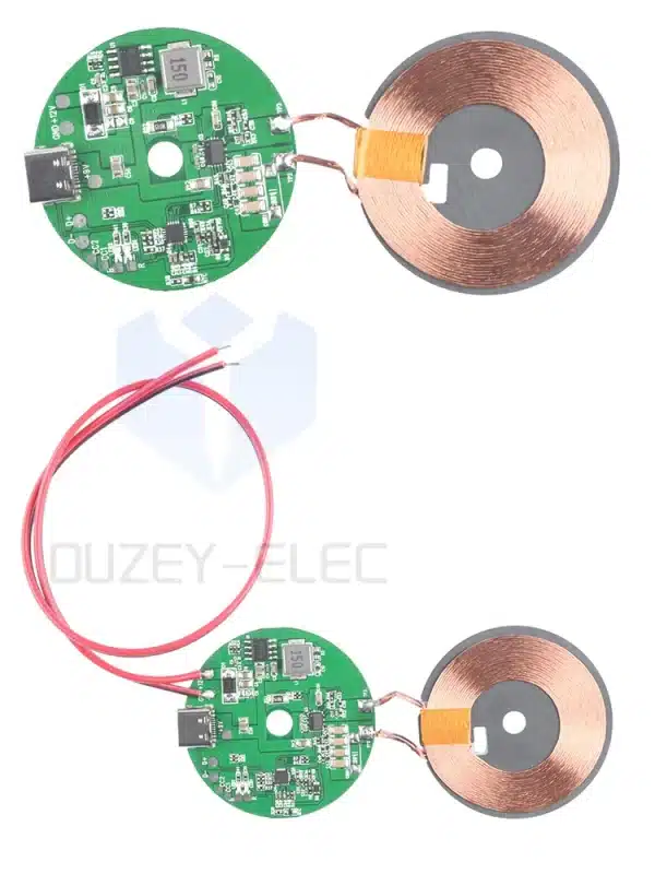 DC9-30V 20W High Power Wireless Charger Transmitter Module Fast Charging Circuit Board TYPE-C Spacer 0-10MM for Mobile Phone