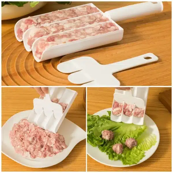 1PCS Kitchen Triple Meatball Maker Multi-function Non-Stick Meatball Maker Machine Meatball Processing Tools Kitchen Gadgets - Image 3