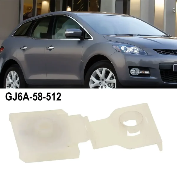 Door Glass Holder White ABS Replacement Parts GJ6A-58-512 For Mazda 2 3 5 6 For CX-7 For RX-8 Door Glass Holder Interior Access - Image 2