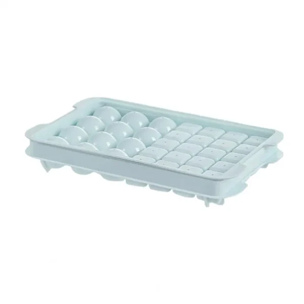 Kitchen Gadgets for Fast Stackable Ice Tray Set with Lid Bin for Fast Drinks Bpa Free Round Square Ice Cube Maker for Freezer - Image 2