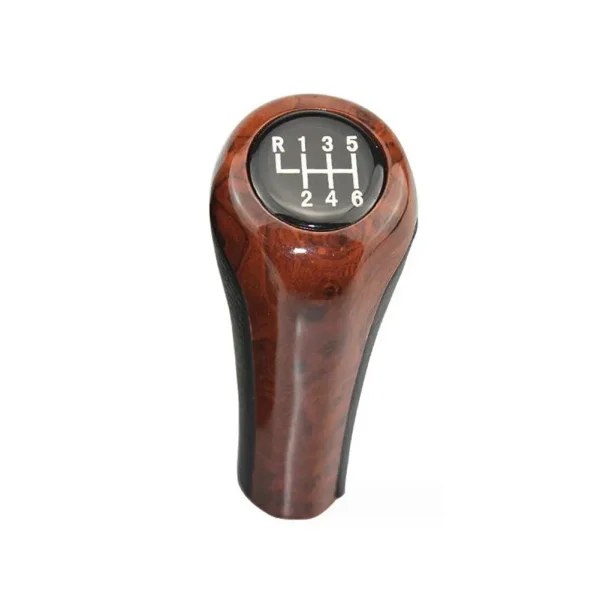 5/6 Speed Gear Shift Knob Wood Grain Leather For BMW E30 E36 E46 E39 E34 Z3 E53 Interior Replacement Parts Gear Shift Knob - Image 4