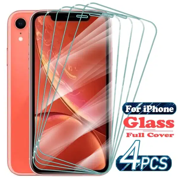 1/4Pcs HD Screen Protector Tempered Glass for IPhone XS Max XR Protective Glass for iPhone XS Protective Glass Film