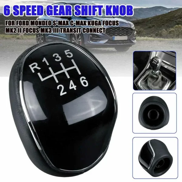 6 Speed Fit For Ford Focus S-Max Mk4 S-Max C-Max Mk2 Trans Car Shift Gear Knob Interior Replacement Parts