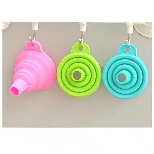Food Grade Silicone Funnel Set,Collapsible Kitchen Gadgets Accessories,,For Filling Water Bottles,Liquid Transfer - Image 4