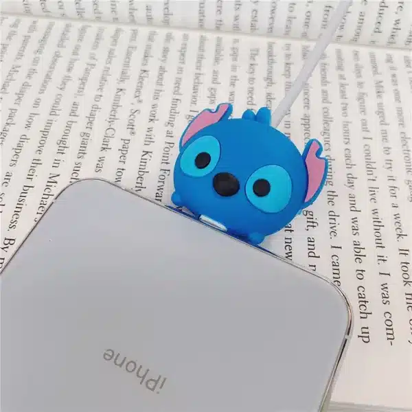 Disney Stitch Mickey Usb Data Line Head Protection Cover Cute Cartoon IPhone Charger Cable Protector Case DIY Accessories Gifts - Image 6