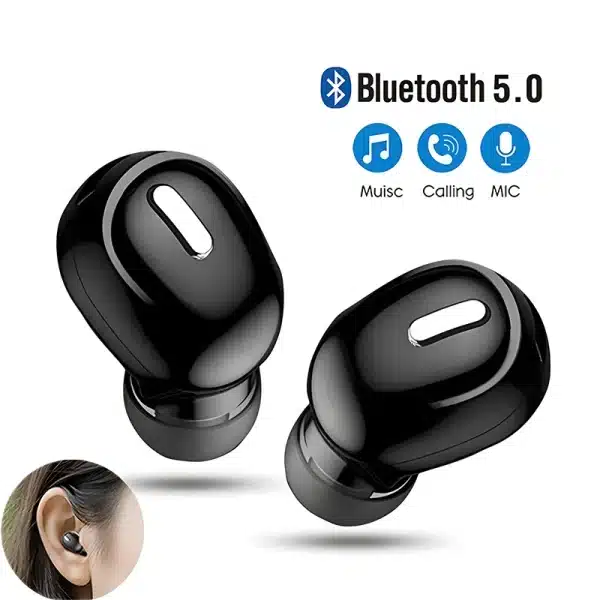 New Wireless Earphones Bluetooth 5.0 Headphones With Mic in-Ear Sports Waterproof TWS Earbuds Bluetooth Handsfree Single Headset