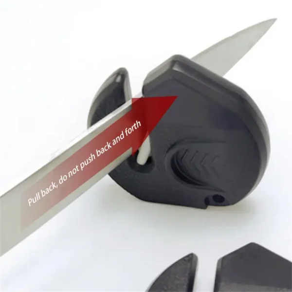 Sharpener Mini Fast Kitchen Outdoor Camping Portable Multi-function Rindstone Ceramic Knives Sharpener Tool Kitchen Accessories - Image 3