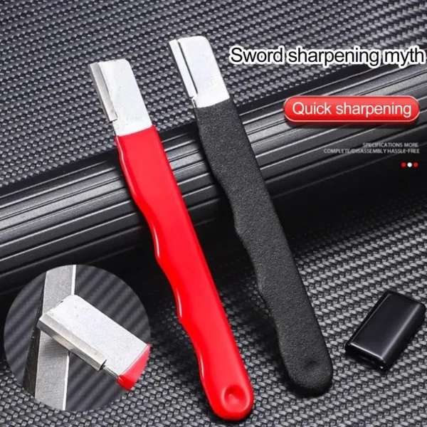 Portable Scissor Knife Pruning Sharpener with Non-Slip Handle Portable Garden Tool Sharpener Stone Kitchen Sharpener Tool