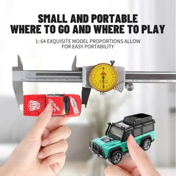 New RC Car MINI Alloy 1/64 Remote Control Car Convenient to Carry 60 Minutes of Work Time Children's Gifts Electronic Toys - Image 3