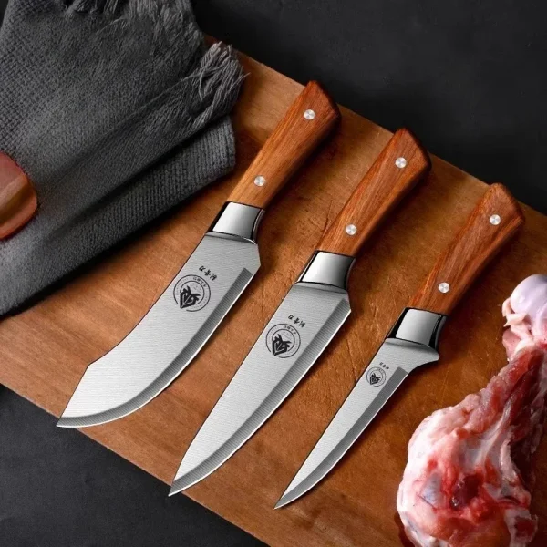 Stainless steel forging kitchen Knife set high hardness multi-functional butcher knife partition knife Boning knife
