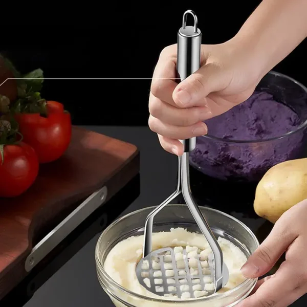 Potato Press Avocado Ricer Fruit Smasher Creative Mud Press Mashed Potato Ricer Stainless Steel Press and Mash Kitchen Gadget - Image 3