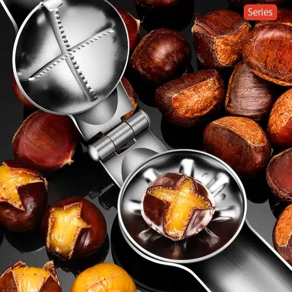 Chestnut Opener Nutcracker Clip 304 Stainless Steel Walnut Pecan Filbert Macadamia Pistachio Nut Cutter Knife Kitchen Gadgets - Image 4