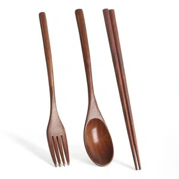 Wooden Chopsticks Fork Spoon Prepare Gift Kitchen Tableware Set Environmental Protection Utensils for Kitchen Gadget Sets Dining - Image 6