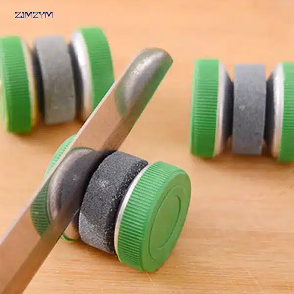 1Pc Double Sides Cutten Device Sharpener Round Grinding Wheels Sharpening Stone Whetstone Kitchen Accessories - Image 5