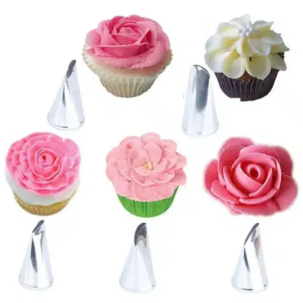 Tulips Rose Nozzle Flower Scissor Cake Tray Home DIY Dessert Cake Cream Decoration Kitchen Baking Gadgets Bakeware Accessories - Image 4