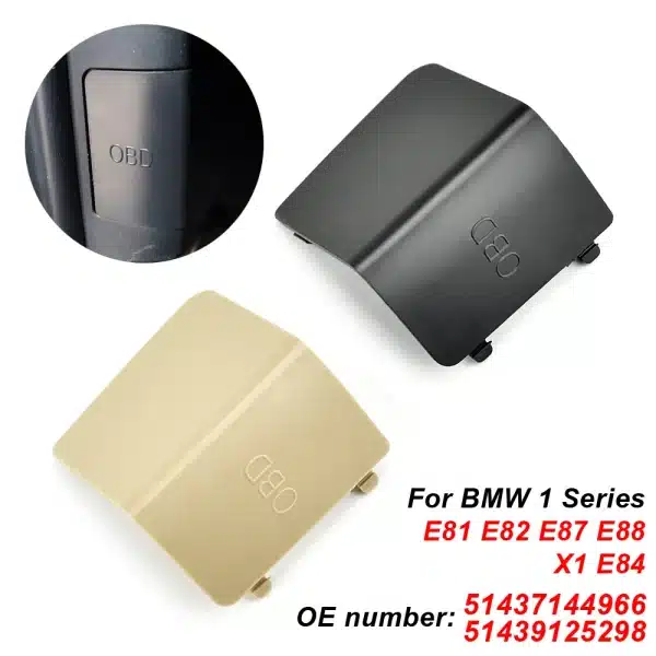 For BMW 1 Series E81 E82 E84 E87 E88 51437144966 51439125298 Car Interior Kick Plate Cover LHD left OBD Plug Cover Trim - Image 2