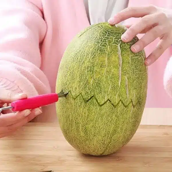 Fruit Platter Carving Knife Melon Spoon Ice Cream Dig Scoop Watermelon Kitchen DIY Cold Dishes Gadgets Slicer Tools Food Cutter - Image 5