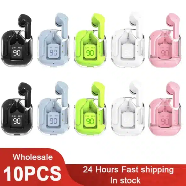 10Pcs/Lot True Wireless Bluetooth Headset Binaural Small In Ear Buds Sports Stereo Bass TWS Earbuds Sports Earbuds for phone