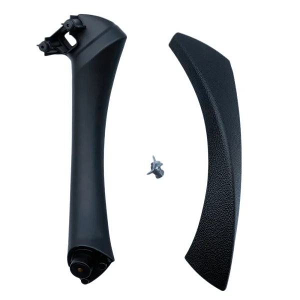 Car Right Interior Door Pull Handle with Cover Trim Replacement for- 3 Series E90 E91 E92 2004-2012 Black