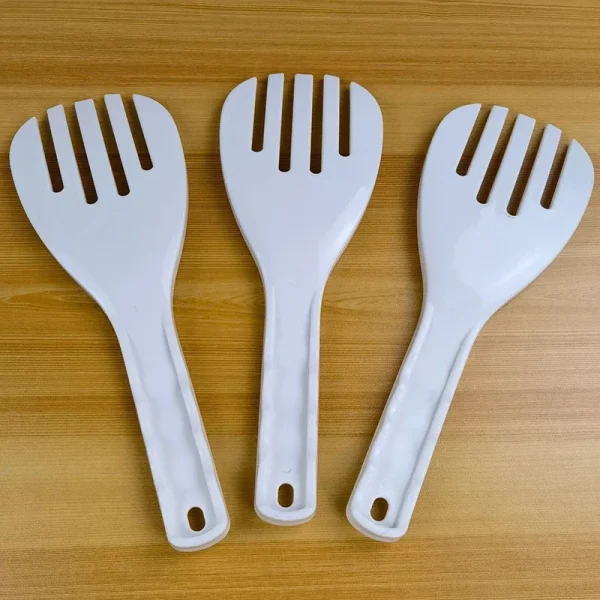 1PC Large Rice Spoon Plastic Meal Spoon Non Stick Kitchen Gadget Hand Roll Spoon Rice Shovel Kitchen Supply Thickened Rice Fork