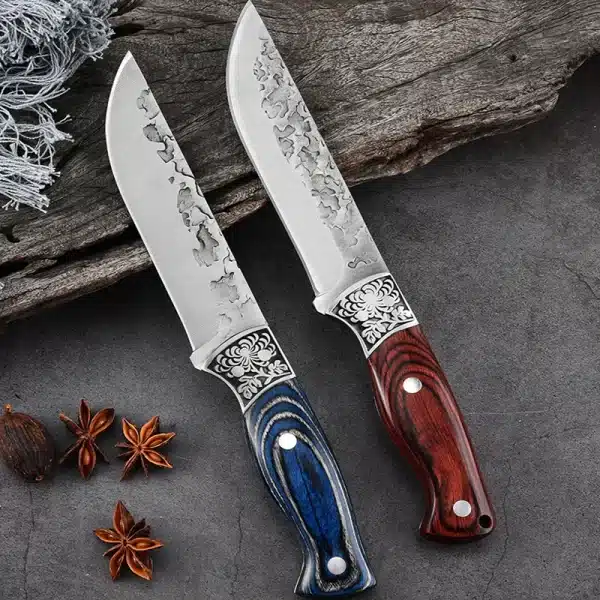 Forged Cleaver Kitchen Chef Knife Stainless Steel Hand Meat Knife Fruit Paring Fishing Portable BBQ Butcher Boning Knife Cover - Image 3