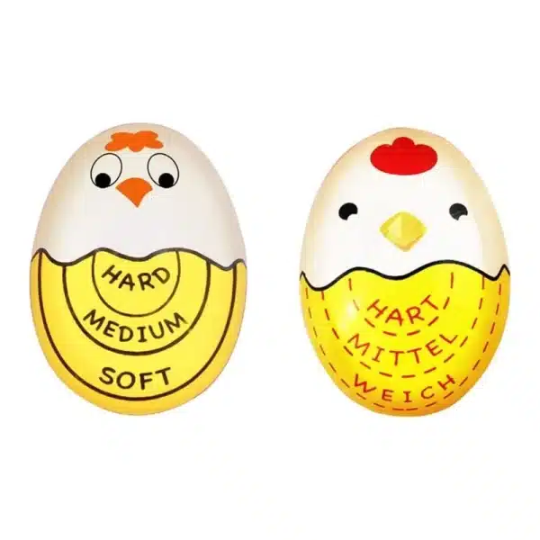 Cute Boiled Egg Timer Plastic Boil Eggs Thermometer Eggs Color Changing Cooking Temperature Observer Kitchen Gadget - Image 3