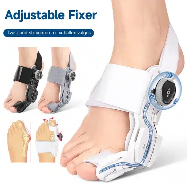 Bunion Corrector Unisex Foot Hallux Valgus Braces Rotatable Toe Separator Straightener Adjustable Pedicure Finger Toe Corrector