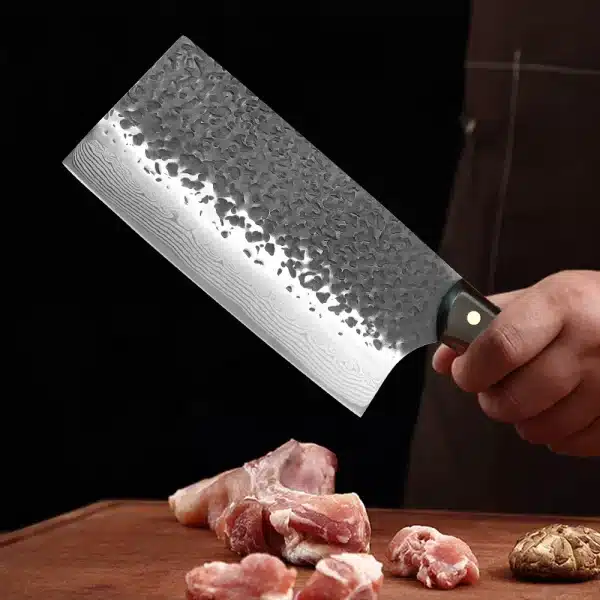 Stainless Steel Hand Forged Blade Chef Knife Wood Handle Butcher Boning Knife Cleaver Meat Chopping Vegetable Kitchen Knives - Image 3