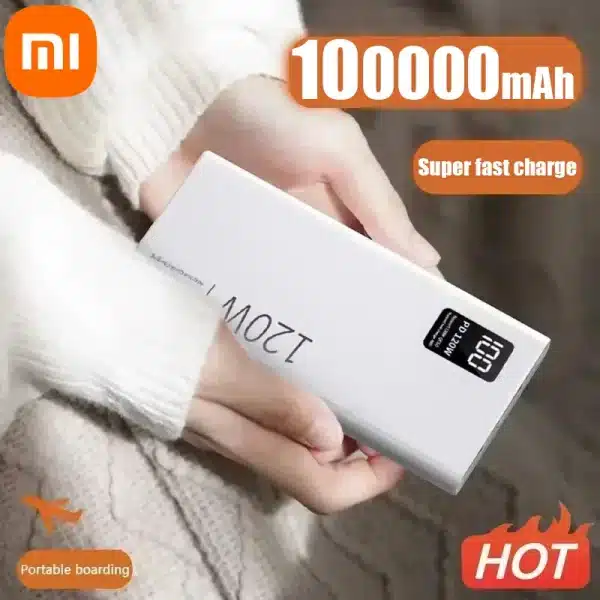 Xiaomi 120W High Capacity Power Bank 50000mAh Fast Charging Powerbank Portable Battery Charger For iPhone Samsung Huawei