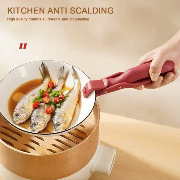 Silicone Anti-Scalding Clip Multi-Purpose Bowl Holder Clamp Practical Plate Lifter Plate Dish Pan Gripper Kitchen Accessories - Image 3