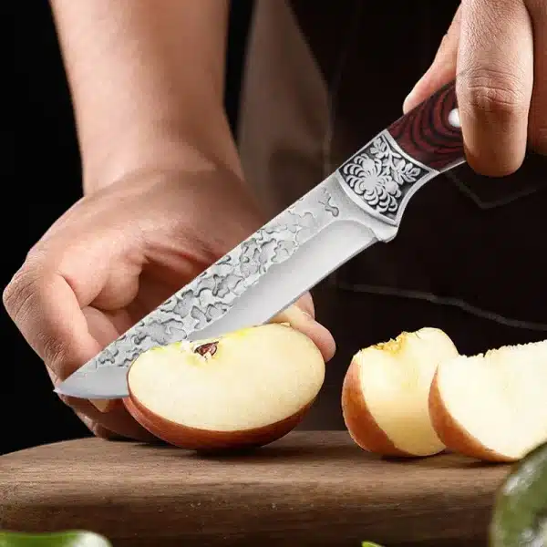 Forged Cleaver Kitchen Chef Knife Stainless Steel Hand Meat Knife Fruit Paring Fishing Portable BBQ Butcher Boning Knife Cover - Image 6