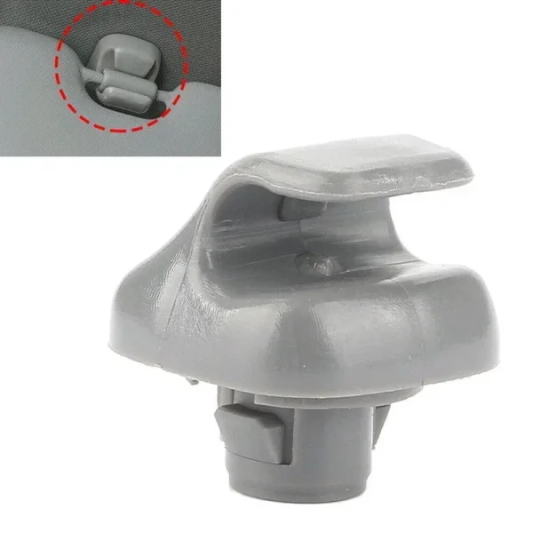 1Pc Car Sunshade Card Buckle Grey Replace Parts Car Interior Sun Visor Plastic Clips Hanger Hook Clip Accessories Fit for Honda - Image 2