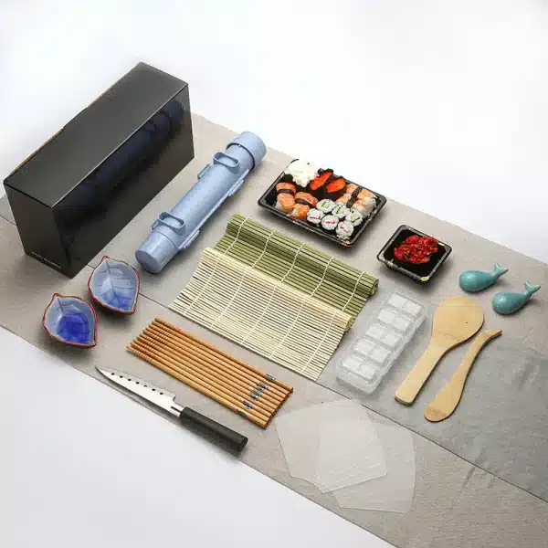 Sushi Maker Set Machine Sushi Mold Bazooka Roller Kit Vegetable Meat Rolling Bamboo Mat DIY Kitchen Tools Gadgets Accessories R - Image 4