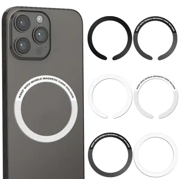 New 1-5pcs Magnetic Metal Plate Ring For Magsafe Wireless Charger Metal Sheet Sticker Magnet Car Phone Holder For iPhone Samsung