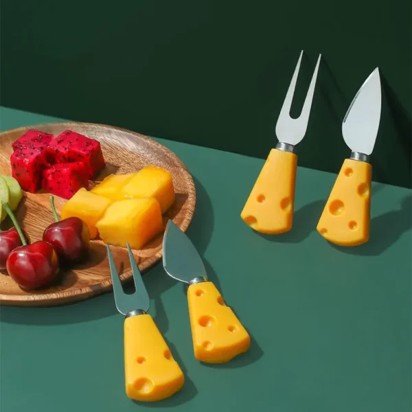 Cheese Knife Kitchen Accessories Gadgets Baking Tools Form for Cooking Cake Decorating Tools Cheese Knife and Fork Cuisine.