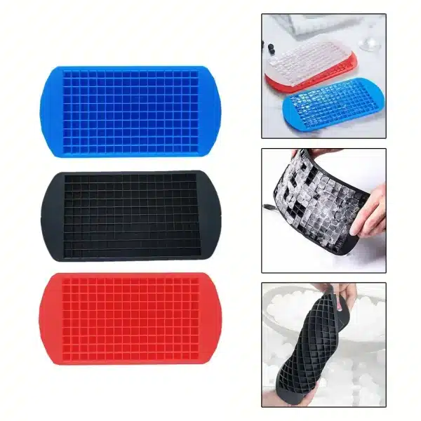 Silicone Ice Cube Trays 160 Crushed 1cm Ice Cube Molds Household Tools Gadgets Small Ice Cube Bar Home Kitchen - Image 2