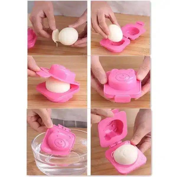 6Pcs/set Cartoon Rice Ball Mold Boiled Egg Mold Bento Maker Sushi Tools Kitchen Gadgets Random Color - Image 4