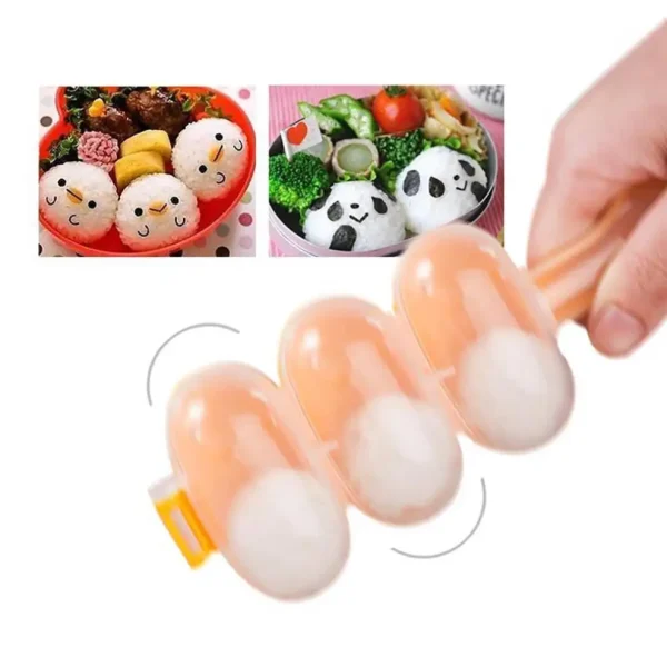 Rice Ball Molds Sushi Mold Creativity Maker Diy Kitchen Accessories Sushi Making Tools Bento gadgets Free Shipping Items 2Pc/Set