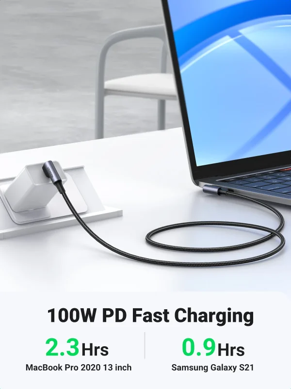 UGREEN PD 100W USB C to USB C Charging Cable for Samsung S10 S20 MacBook Pro iPad 2020 Quick Charger 4.0 PD Fast Charging Cord - Image 3