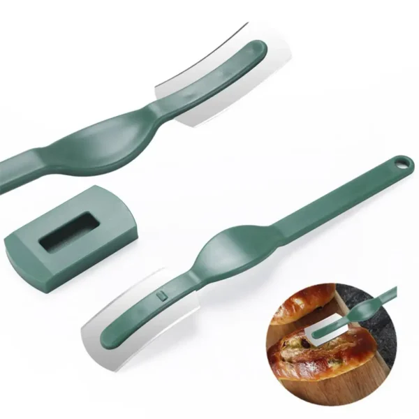 Baking Tool Ergonomic Handle Bread Curved Knife Slicer Bakery Scraper Food Grade Ultralight Kitchen Tool for Bread Essential - Image 4