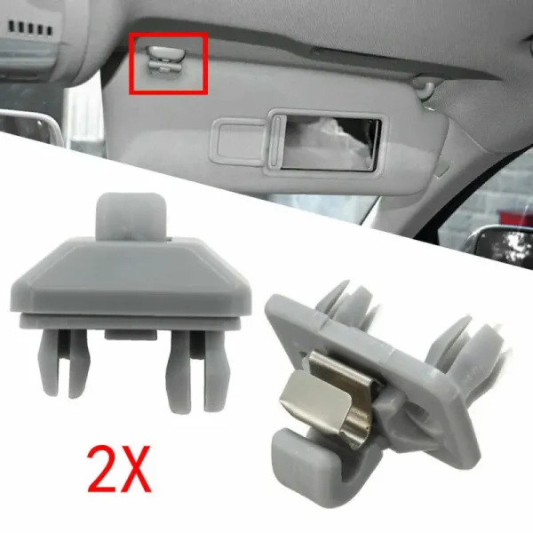 Car Sun Visor Clip Inner Interior Replacement 8E0857561 Parts 2Pcs Set 8E0857562A 8U0857562 Portable Practical