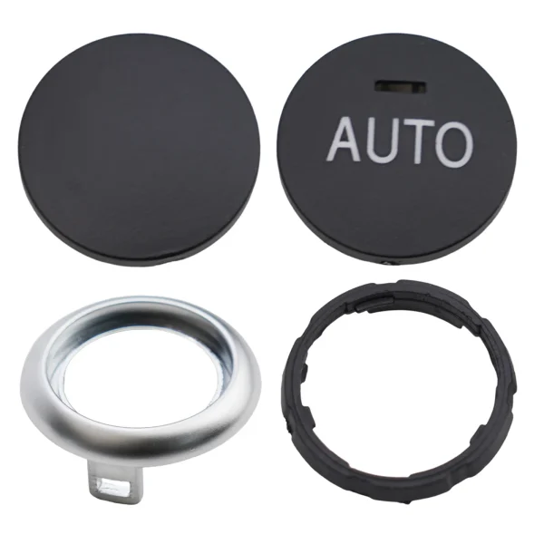 Inner Control Button Knob For BMW 5 6 7 Series X5 X6 Replacement Black+Silver Parts Auto Interior Plastic Portable