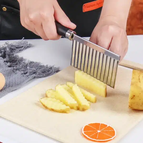 【Hot sales】Potato Wavy Edged Tool Stainless Steel Kitchen Gadget VegetableFruit Cutting - Image 5