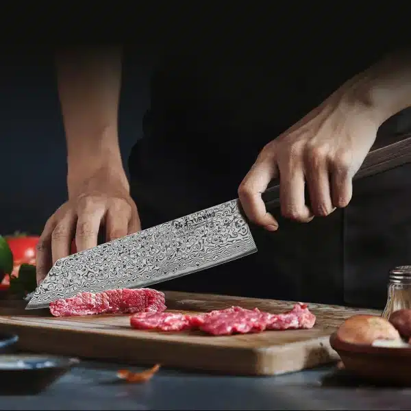 TURWHO 7 Inch Kiritsuke Knives Japanese Hand Forged Damascus Steel Professional Chef Knife Sashimi Cleaver Kitchen Cooking Tools - Image 3